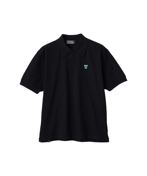 HYSTERIC GLAMOUR（ヒステリックグラマー）の「HYS MOUSE刺繍 ポロシャツ（ポロシャツ・メンズ・ブラック/ホワイト・X-LARGE/LARGE/MEDIUM/SMALL）」の2枚目の写真