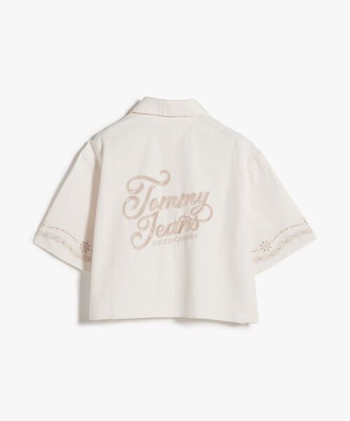 tommy jeans（トミー ジーンズ）の「ブローダリーリネンシャツ（シャツ/ブラウス・レディース・ホワイト・X-SMALL/SMALL/MEDIUM）」の6枚目の写真