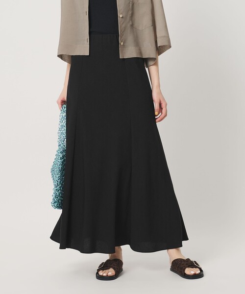 BEAUTY&YOUTH UNITED ARROWS(ビューティーアンドユースユナイテッドアローズ)の「麻ブレンド バイアス フレアスカート ウォッシャブル(スカート・レディース・ライトブルー/ブラック/ナチュラル・M/XS/S)」の2枚目の写真