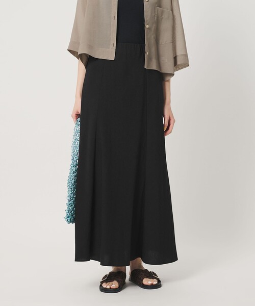 BEAUTY&YOUTH UNITED ARROWS(ビューティーアンドユースユナイテッドアローズ)の「麻ブレンド バイアス フレアスカート ウォッシャブル(スカート・レディース・ライトブルー/ブラック/ナチュラル・M/XS/S)」の6枚目の写真