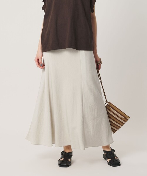 BEAUTY&YOUTH UNITED ARROWS(ビューティーアンドユースユナイテッドアローズ)の「麻ブレンド バイアス フレアスカート ウォッシャブル(スカート・レディース・ライトブルー/ブラック/ナチュラル・M/XS/S)」の10枚目の写真