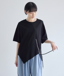 アシメZIP使いプルオーバー