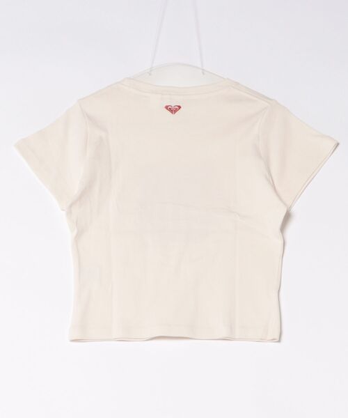 ROXY(ロキシー)の「ROXY/ロキシー 半袖 Tシャツ 花 ハイビスカス ショート丈 ENCOUNTER RST262032(Tシャツ/カットソー・レディース・オレンジ/ホワイト系その他/ホワイト・M/L)」の4枚目の写真