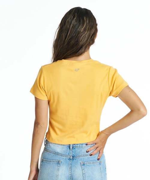 ROXY(ロキシー)の「ROXY/ロキシー 半袖 Tシャツ 花 ハイビスカス ショート丈 ENCOUNTER RST262032(Tシャツ/カットソー・レディース・オレンジ/ホワイト系その他/ホワイト・M/L)」の13枚目の写真