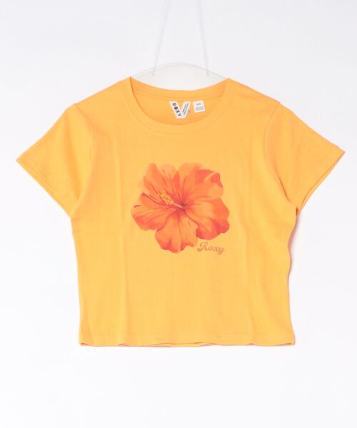 ROXY(ロキシー)の「ROXY/ロキシー 半袖 Tシャツ 花 ハイビスカス ショート丈 ENCOUNTER RST262032(Tシャツ/カットソー・レディース・オレンジ/ホワイト系その他/ホワイト・M/L)」の17枚目の写真