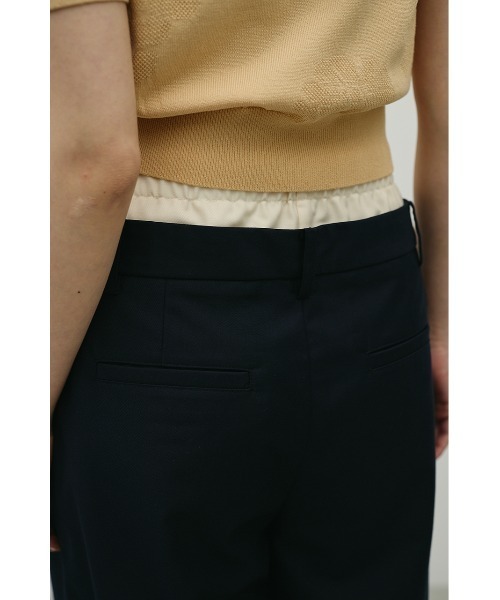 STYLEMIXER(スタイルミキサー)の「レイヤードローウエストパンツ(スラックス・レディース・オレンジ/ネイビー/グレー・SMALL/MEDIUM)」の21枚目の写真