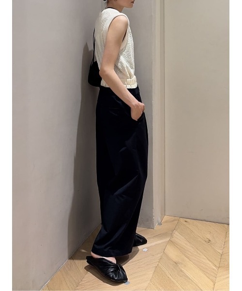 STYLEMIXER(スタイルミキサー)の「レイヤードローウエストパンツ(スラックス・レディース・オレンジ/ネイビー/グレー・SMALL/MEDIUM)」の10枚目の写真