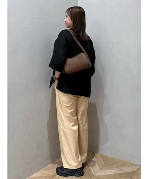 STYLEMIXER(スタイルミキサー)の「レイヤードローウエストパンツ(スラックス・レディース・オレンジ/ネイビー/グレー・SMALL/MEDIUM)」の17枚目の写真