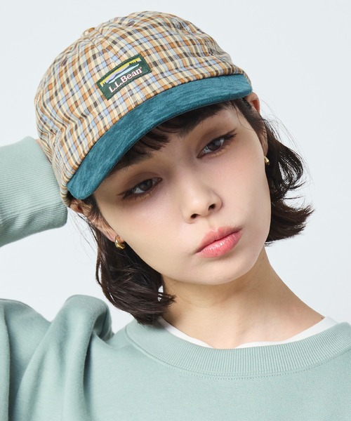 L.L.Bean（エルエルビーン）の「カタディン・プラッド・ツートーン・キャップ（キャップ・メンズ・オレンジ系その他/ピンク系その他/グリーン系その他・LARGE）」の6枚目の写真