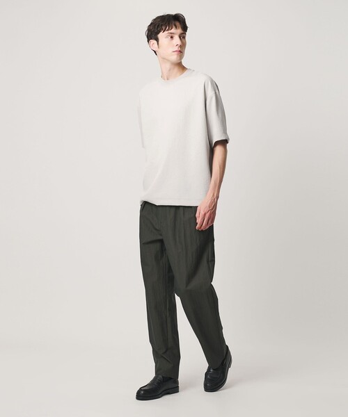 BEAUTY&YOUTH UNITED ARROWS(ビューティーアンドユースユナイテッドアローズ)の「フュージョンツイル クルーネック Tシャツ UVカット 透け防止 ストレッチ(Tシャツ/カットソー・メンズ・ライトグレー/ホワイト/ダークグレー/ネイビー・S/L/XL/M)」の6枚目の写真