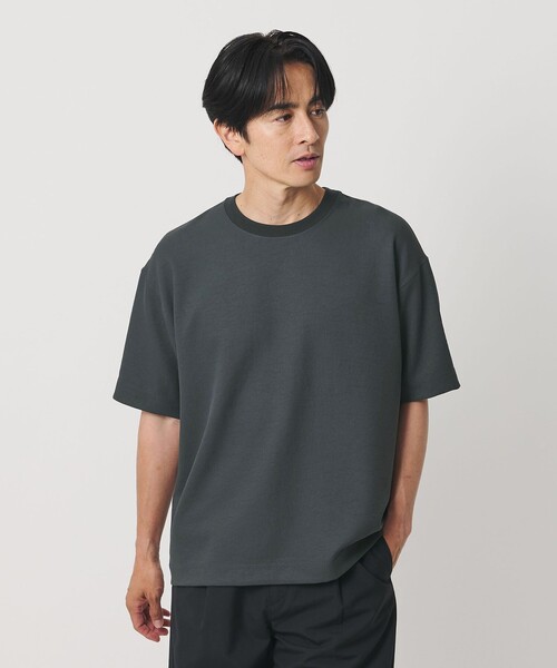 BEAUTY&YOUTH UNITED ARROWS(ビューティーアンドユースユナイテッドアローズ)の「フュージョンツイル クルーネック Tシャツ UVカット 透け防止 ストレッチ(Tシャツ/カットソー・メンズ・ライトグレー/ホワイト/ダークグレー/ネイビー・S/L/XL/M)」の10枚目の写真