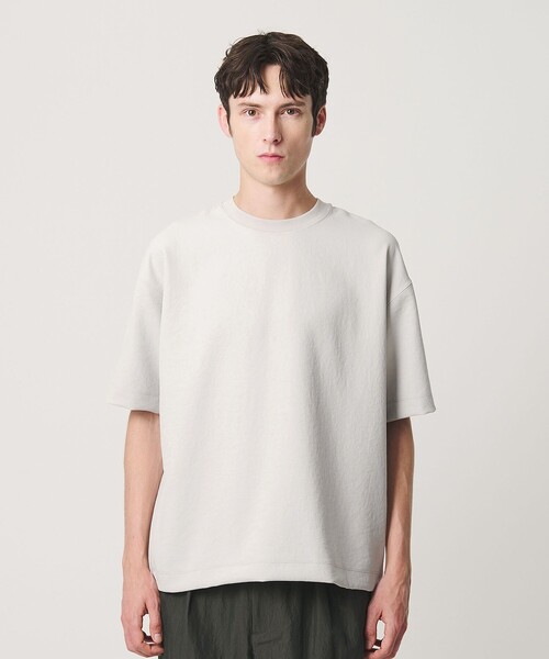 BEAUTY&YOUTH UNITED ARROWS(ビューティーアンドユースユナイテッドアローズ)の「フュージョンツイル クルーネック Tシャツ UVカット 透け防止 ストレッチ(Tシャツ/カットソー・メンズ・ライトグレー/ホワイト/ダークグレー/ネイビー・S/L/XL/M)」の12枚目の写真