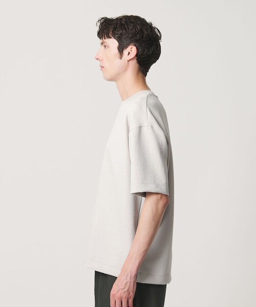BEAUTY&YOUTH UNITED ARROWS(ビューティーアンドユースユナイテッドアローズ)の「フュージョンツイル クルーネック Tシャツ UVカット 透け防止 ストレッチ(Tシャツ/カットソー・メンズ・ライトグレー/ホワイト/ダークグレー/ネイビー・S/L/XL/M)」の13枚目の写真