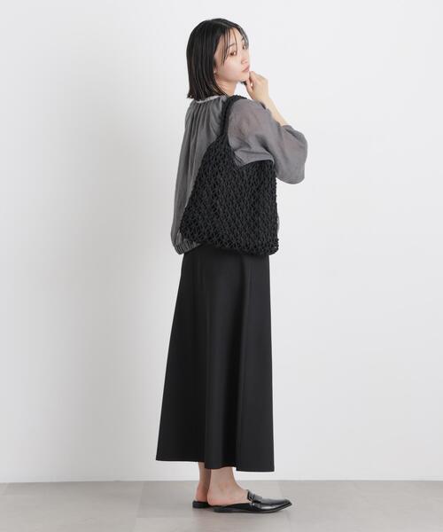 NANO universe(ナノユニバース)の「マクラメトートバッグ(トートバッグ・レディース・レッド系その他3/グレー/アイボリー/ブラック・F)」の16枚目の写真