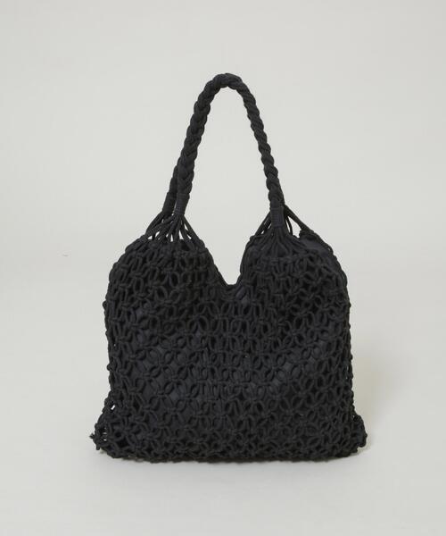 NANO universe(ナノユニバース)の「マクラメトートバッグ(トートバッグ・レディース・レッド系その他3/グレー/アイボリー/ブラック・F)」の17枚目の写真