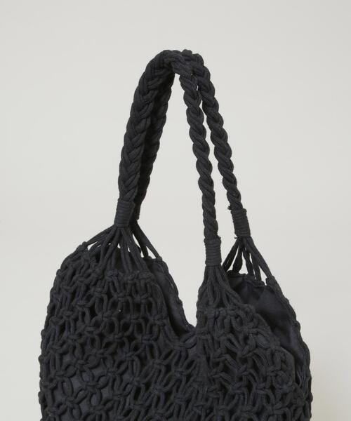 NANO universe(ナノユニバース)の「マクラメトートバッグ(トートバッグ・レディース・レッド系その他3/グレー/アイボリー/ブラック・F)」の18枚目の写真