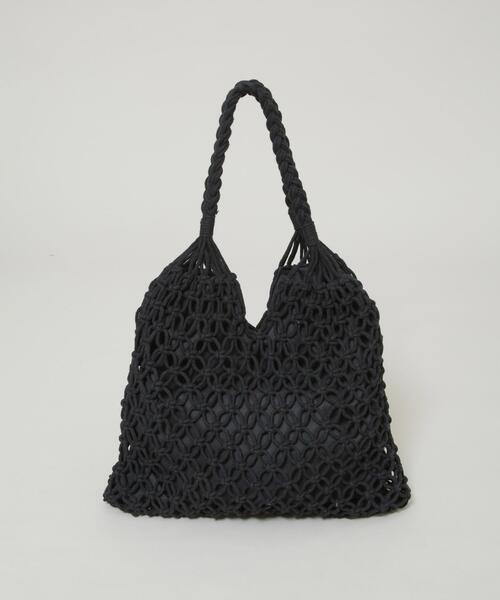 NANO universe(ナノユニバース)の「マクラメトートバッグ(トートバッグ・レディース・レッド系その他3/グレー/アイボリー/ブラック・F)」の20枚目の写真