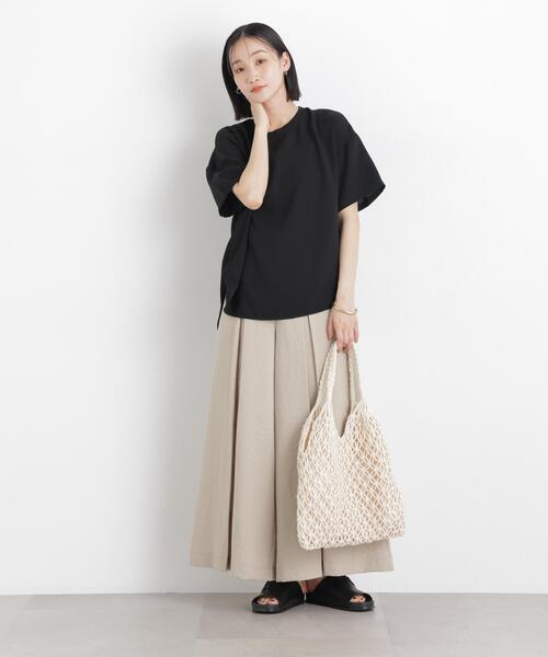 NANO universe(ナノユニバース)の「マクラメトートバッグ(トートバッグ・レディース・レッド系その他3/グレー/アイボリー/ブラック・F)」の9枚目の写真