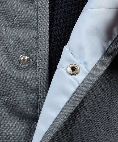 LAVENHAM(ラベンハム)の「【別注】LAVENHAM UNWADDED THORNHAM リネンコットン キルティングベスト(ベスト・メンズ・ダークブルー・M/L)」の14枚目の写真