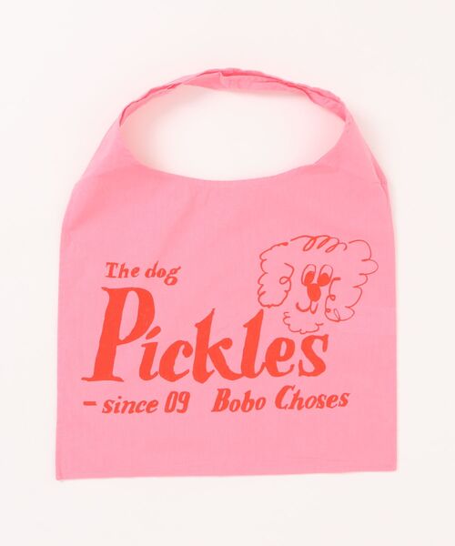 BOBO CHOSES(ボボショーズ)の「Pickles The Dog tote bag(トートバッグ・キッズ・ピンク・ONE SIZE)」の1枚目の写真