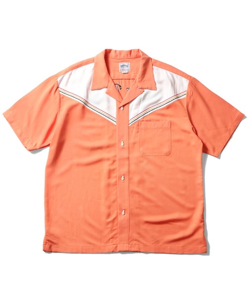 HOUSTON(ヒューストン)の「HOUSTON ボーリングシャツ (TIGER)(シャツ/ブラウス・メンズ・ターコイズブルー/ブラック/サーモンピンク・X-LARGE/MEDIUM/XX-LARGE/LARGE)」の3枚目の写真