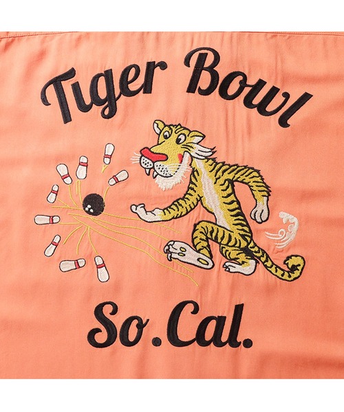 HOUSTON(ヒューストン)の「HOUSTON ボーリングシャツ (TIGER)(シャツ/ブラウス・メンズ・ターコイズブルー/ブラック/サーモンピンク・X-LARGE/MEDIUM/XX-LARGE/LARGE)」の7枚目の写真