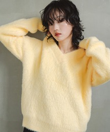 INOIE（イノイエ）の「[INOIE］シャギーVネックニットプルオーバー（ニット/セーター）」