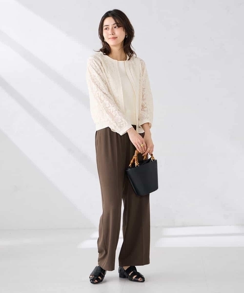 a.v.v(アーヴェヴェ)の「ノーカラーレースブルゾン(その他アウター・レディース・アイボリー・38/40)」の11枚目の写真