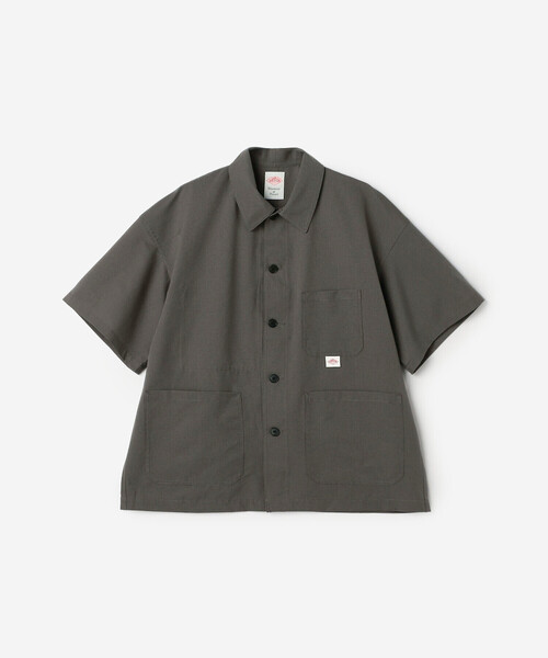 DANTON(ダントン)の「DANTON | リップストップ 半袖カバーオールシャツ MEN(シャツ/ブラウス・メンズ・ブラック/チャコール・42/40)」の3枚目の写真