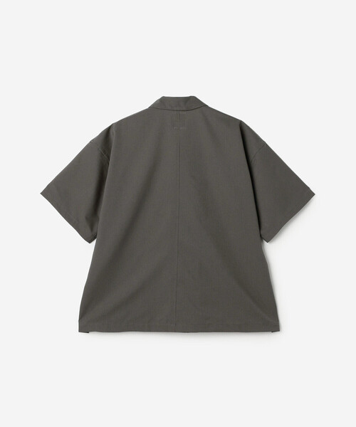 DANTON(ダントン)の「DANTON | リップストップ 半袖カバーオールシャツ MEN(シャツ/ブラウス・メンズ・ブラック/チャコール・42/40)」の4枚目の写真