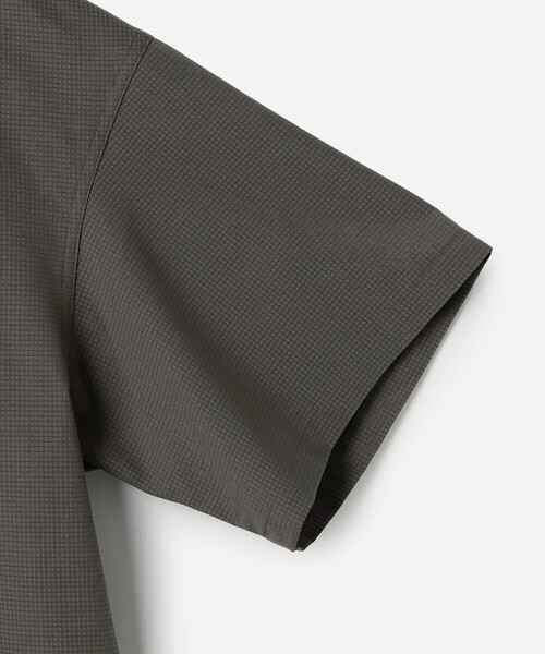DANTON(ダントン)の「DANTON | リップストップ 半袖カバーオールシャツ MEN(シャツ/ブラウス・メンズ・ブラック/チャコール・42/40)」の6枚目の写真