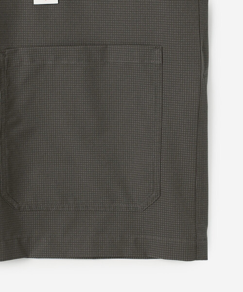 DANTON(ダントン)の「DANTON | リップストップ 半袖カバーオールシャツ MEN(シャツ/ブラウス・メンズ・ブラック/チャコール・42/40)」の7枚目の写真