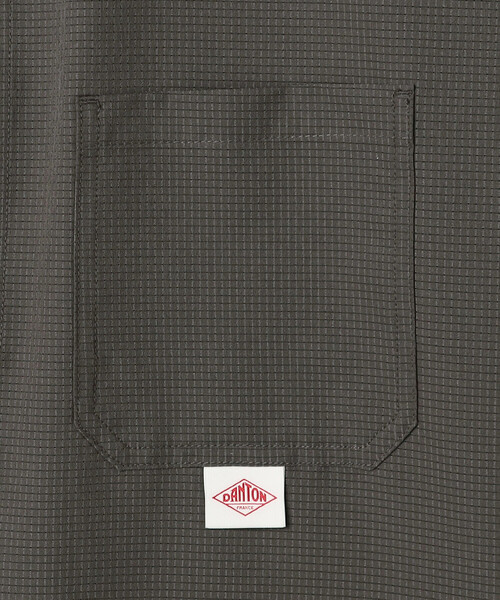 DANTON(ダントン)の「DANTON | リップストップ 半袖カバーオールシャツ MEN(シャツ/ブラウス・メンズ・ブラック/チャコール・42/40)」の8枚目の写真