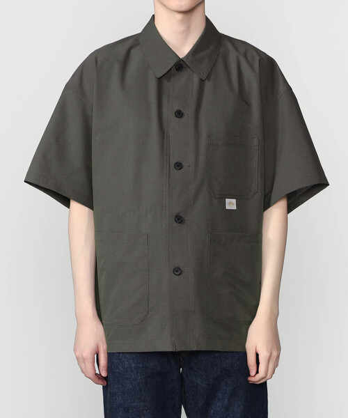 DANTON(ダントン)の「DANTON | リップストップ 半袖カバーオールシャツ MEN(シャツ/ブラウス・メンズ・ブラック/チャコール・42/40)」の11枚目の写真