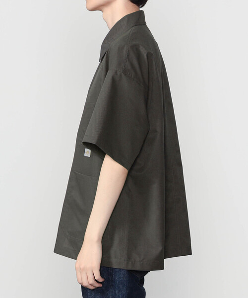 DANTON(ダントン)の「DANTON | リップストップ 半袖カバーオールシャツ MEN(シャツ/ブラウス・メンズ・ブラック/チャコール・42/40)」の12枚目の写真
