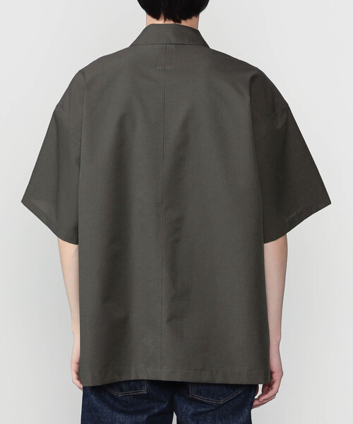 DANTON(ダントン)の「DANTON | リップストップ 半袖カバーオールシャツ MEN(シャツ/ブラウス・メンズ・ブラック/チャコール・42/40)」の13枚目の写真