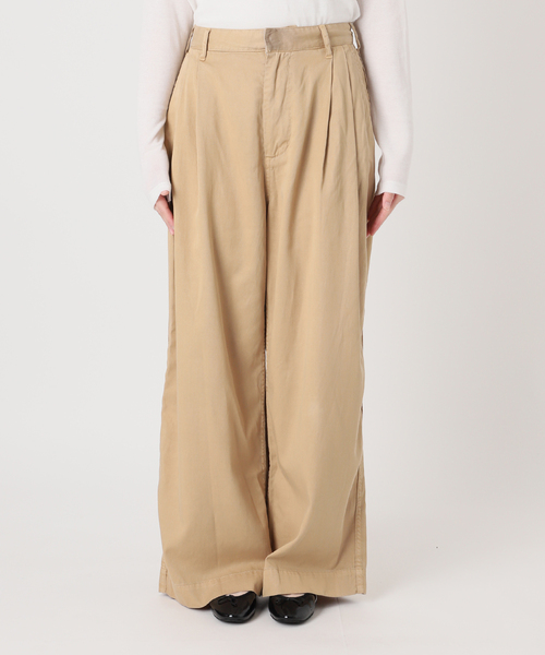 IENA（イエナ）の「BLACK ワイドチノパンツ（チノパンツ・レディース・ベージュ・40/38/36/34）」の3枚目の写真