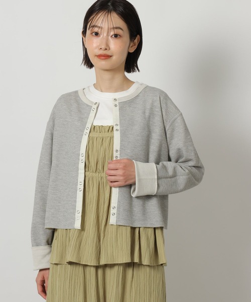LAKOLE(ラコレ)の「リバーシブルスナップカーディガン / 669294(カーディガン/ボレロ・レディース・オレンジ/ブラック/アイボリー・FREE)」の14枚目の写真