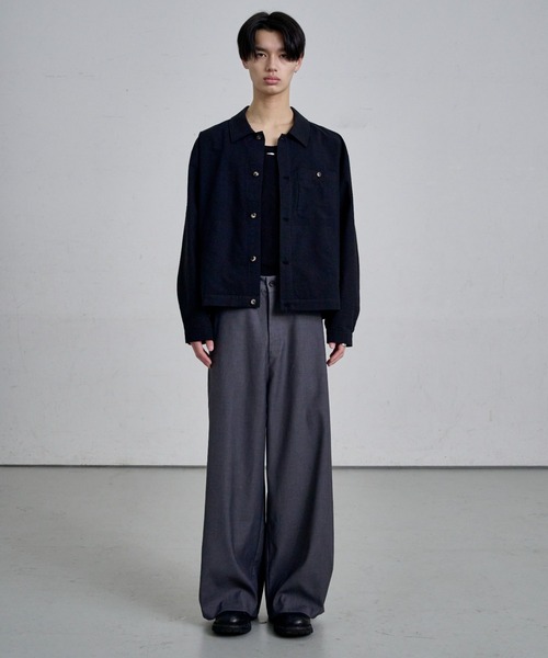 THE CLE(ザクレ)の「DEEP TUCK SLACKS / ディープタックスラックス(スラックス・メンズ・グレー/ブラック・LARGE/MEDIUM/SMALL)」の6枚目の写真