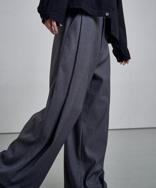 THE CLE(ザクレ)の「DEEP TUCK SLACKS / ディープタックスラックス(スラックス・メンズ・グレー/ブラック・LARGE/MEDIUM/SMALL)」の11枚目の写真