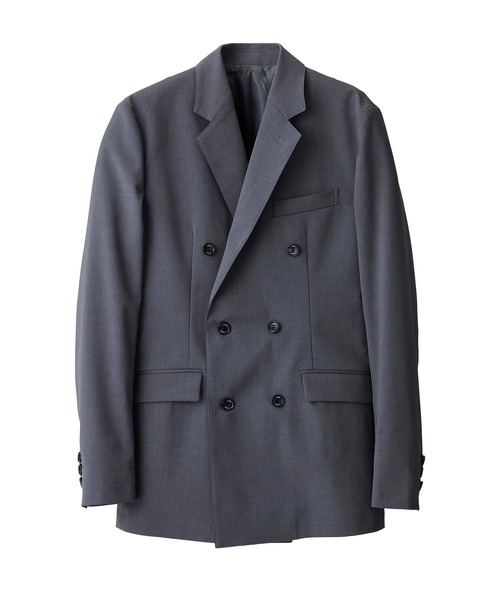 AKM(エイケイエム)の「SEMI W-JKT (LINING / CENTER VENT)(テーラードジャケット・メンズ・グレー/ライトベージュ/ブラック/ネイビー・LARGE/XX-LARGE/SMALL/X-LARGE/MEDIUM)」の17枚目の写真
