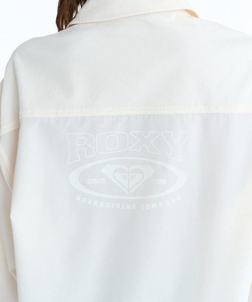ROXY(ロキシー)の「ROXY SOLUNA SHIRTS シアサッカー素材 ラッシュシャツ【2026年春夏モデル】(シャツ/ブラウス・レディース・ターコイズブルー/ブラック/ホワイト/ピンク・LARGE/MEDIUM/SMALL)」の9枚目の写真