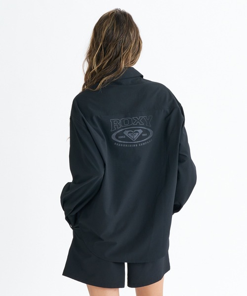 ROXY(ロキシー)の「ROXY SOLUNA SHIRTS シアサッカー素材 ラッシュシャツ【2026年春夏モデル】(シャツ/ブラウス・レディース・ターコイズブルー/ブラック/ホワイト/ピンク・LARGE/MEDIUM/SMALL)」の12枚目の写真