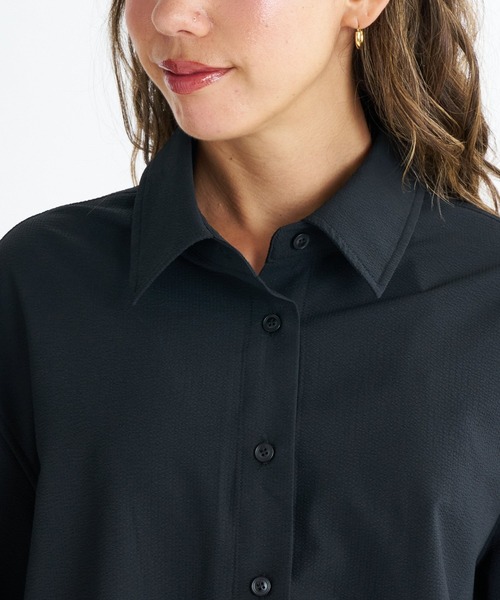 ROXY(ロキシー)の「ROXY SOLUNA SHIRTS シアサッカー素材 ラッシュシャツ【2026年春夏モデル】(シャツ/ブラウス・レディース・ターコイズブルー/ブラック/ホワイト/ピンク・LARGE/MEDIUM/SMALL)」の13枚目の写真