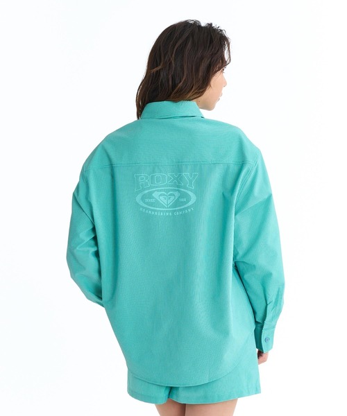 ROXY(ロキシー)の「ROXY SOLUNA SHIRTS シアサッカー素材 ラッシュシャツ【2026年春夏モデル】(シャツ/ブラウス・レディース・ターコイズブルー/ブラック/ホワイト/ピンク・LARGE/MEDIUM/SMALL)」の17枚目の写真
