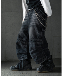 ROARINGRAD（ロアリングラド）の「カーペンター バミューダ デニムパンツ ブラック（その他パンツ）」