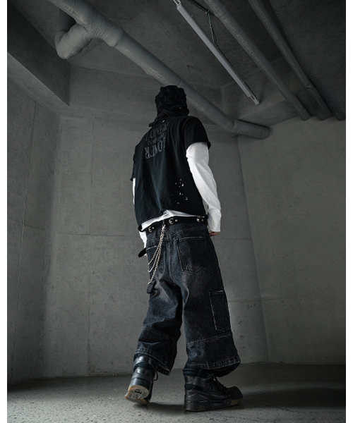 ROARINGRAD(ロアリングラド)の「カーペンター バミューダ デニムパンツ ブラック(その他パンツ・レディース・その他・MEDIUM/LARGE)」の3枚目の写真