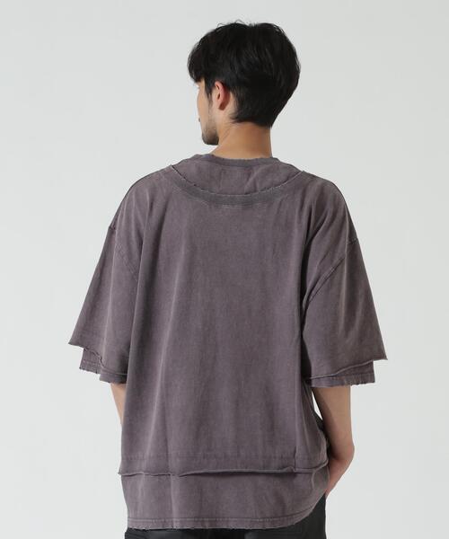 FR(13)NDS(フレンズ)の「FR(13)NDS/フレンズ/Layer TEE(Tシャツ/カットソー・メンズ・グレー/ブラウン・M/L)」の3枚目の写真