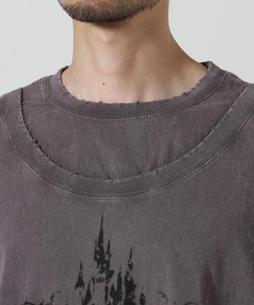 FR(13)NDS(フレンズ)の「FR(13)NDS/フレンズ/Layer TEE(Tシャツ/カットソー・メンズ・グレー/ブラウン・M/L)」の7枚目の写真