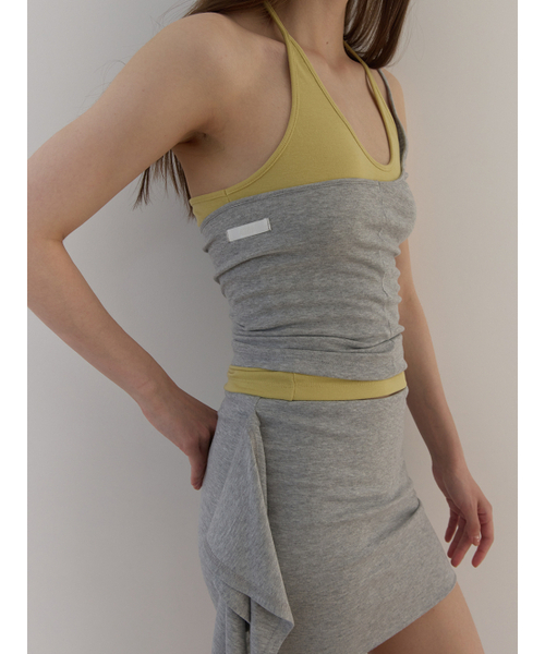 ASURA（アスラ）の「CURVE HALTER SLEEVELESS (MELANGE GREY)（Tシャツ/カットソー・レディース・その他・OS）」の13枚目の写真
